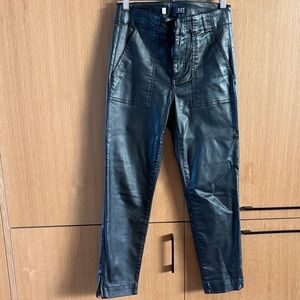 Kut From the Kloth Faux Leather Pants Women's Size 2 Black Color Straight Leg